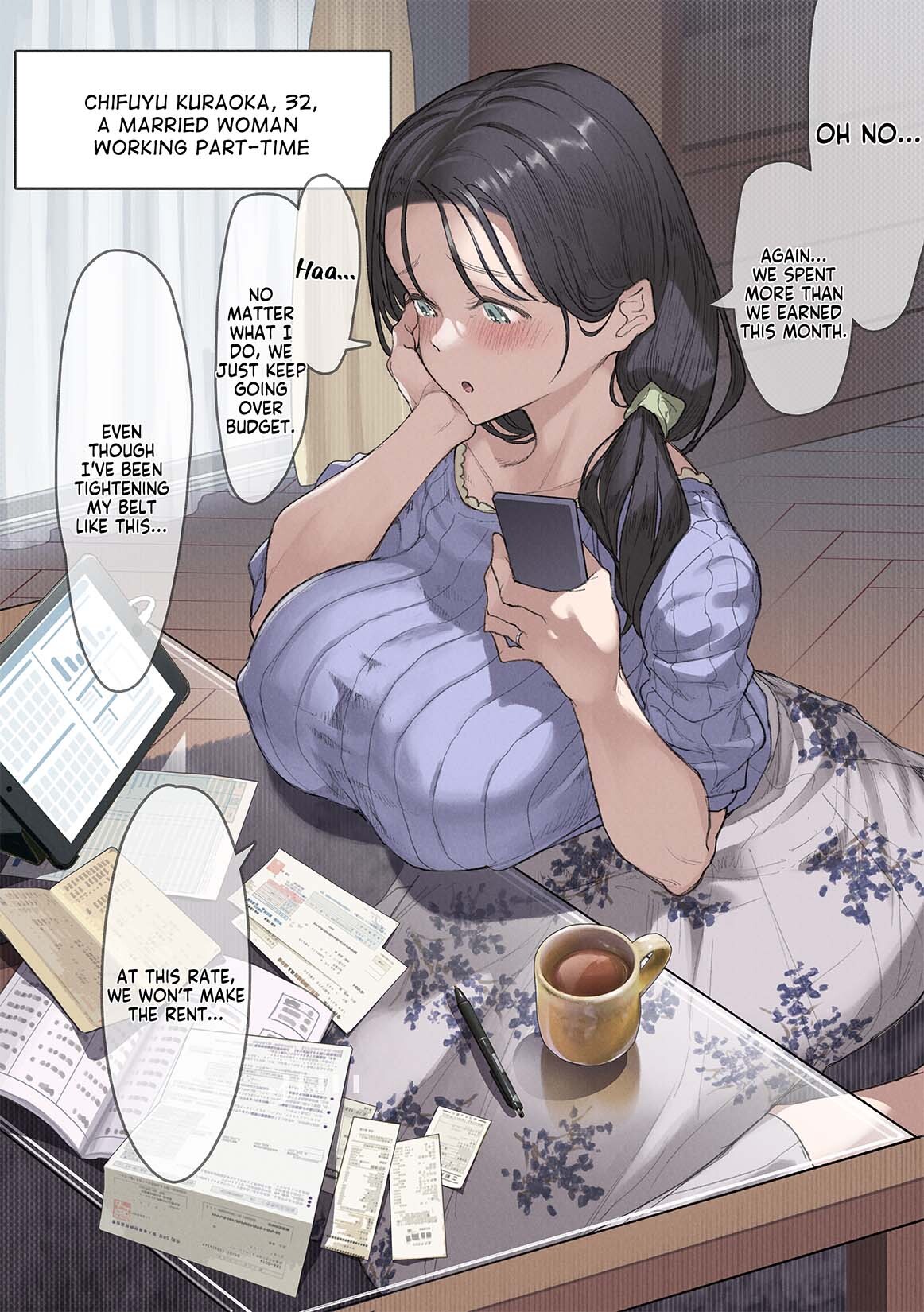 Hentai Manga Comic-I Can't Pay Rent This Month. [Desperate Housewife Chifuyu] I Became My Landlord's Mistress Behind My Husband's Back.-Read-2